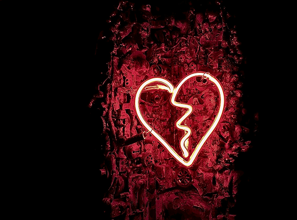 a light in the shape of a broken heart a light in the shape of a broken heart