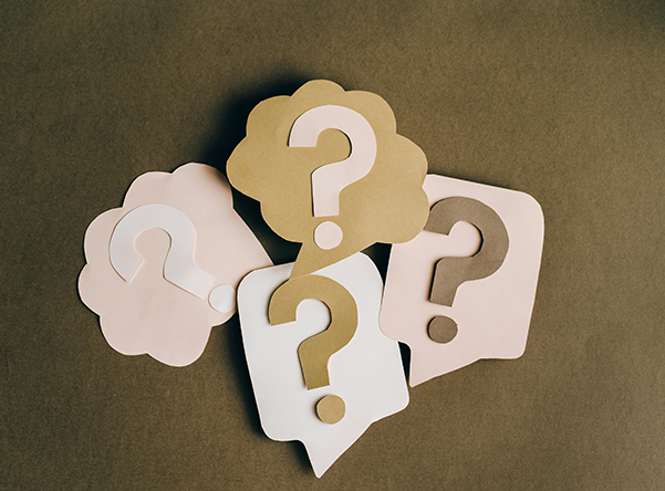 paper crafts of question marks