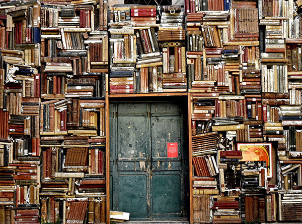 Wall of books 