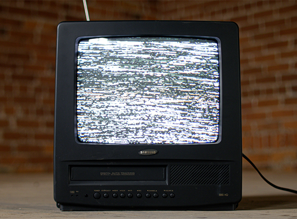 static on a TV screen
