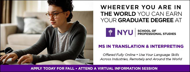 NYU MS in Translation & Interpreting