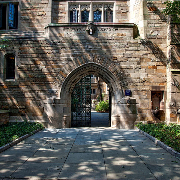 Yale University entrance gate
